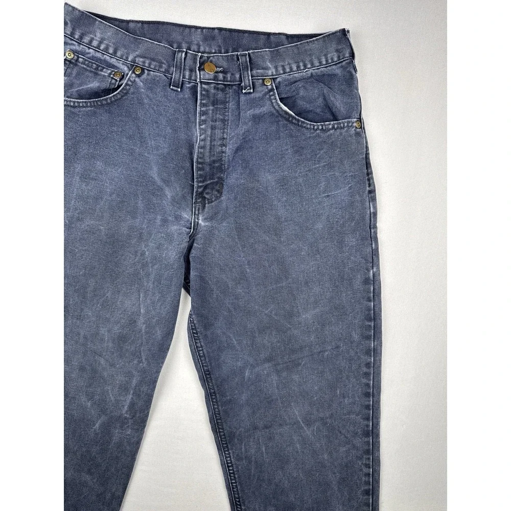 Vintage Carhartt WU183 Union Made Indigo Blue Work Pants 32x30 USA